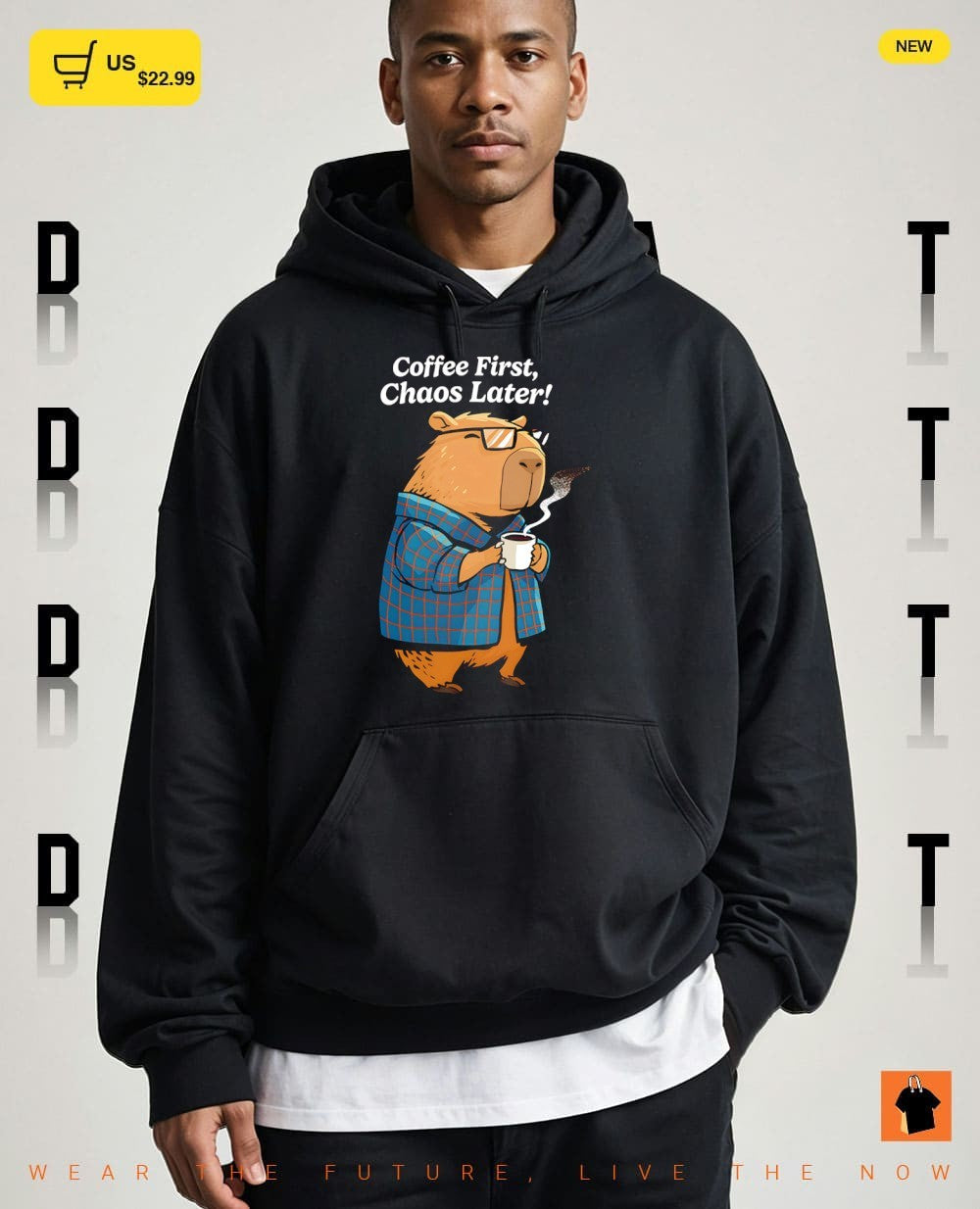 Morning capybara coffee first chaos later shirt