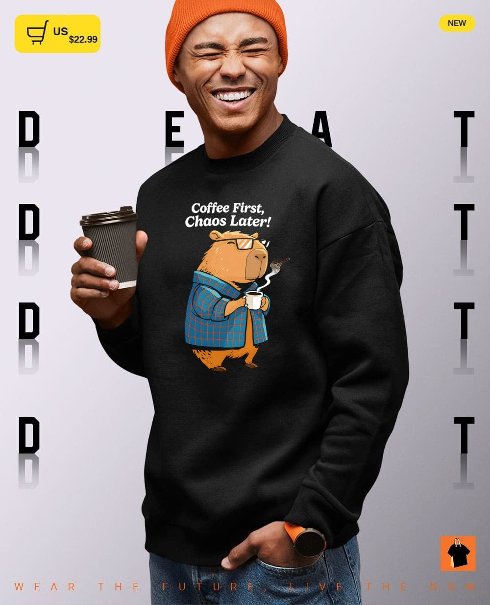 Morning capybara coffee first chaos later shirt