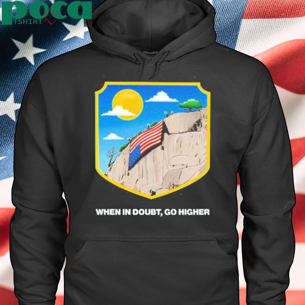 Mountain Gazette When In Doubt Park, Go Higher New Crewneck & T-Shirt