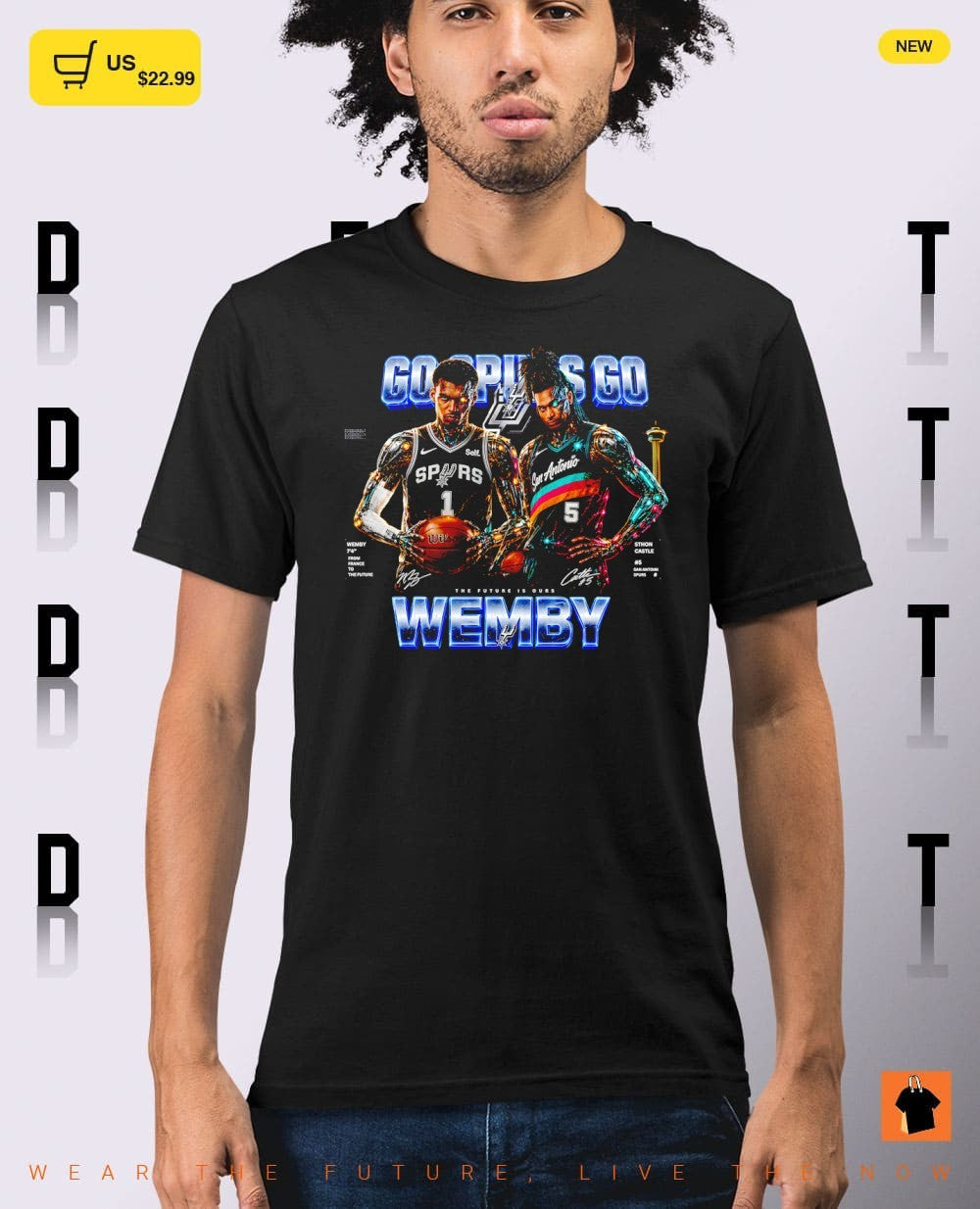 Victor Wembanyama and Stephon Castle Best Seller Go Spurs Go Wemby San Antonio Spurs Basketball shirt