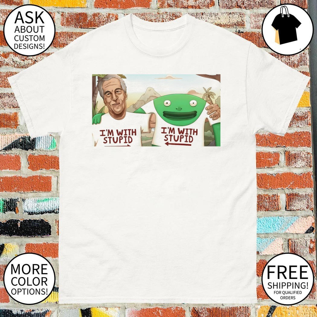 Mr. Frog Epstein Files I’m with stupid shirt