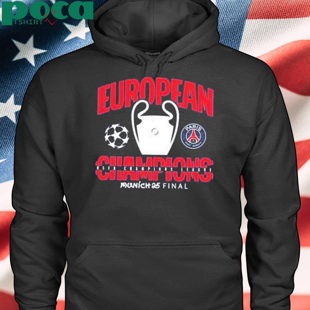 Munich 25 Final PSG UCL Champions 2025 European Champions Graphic T-Shirt