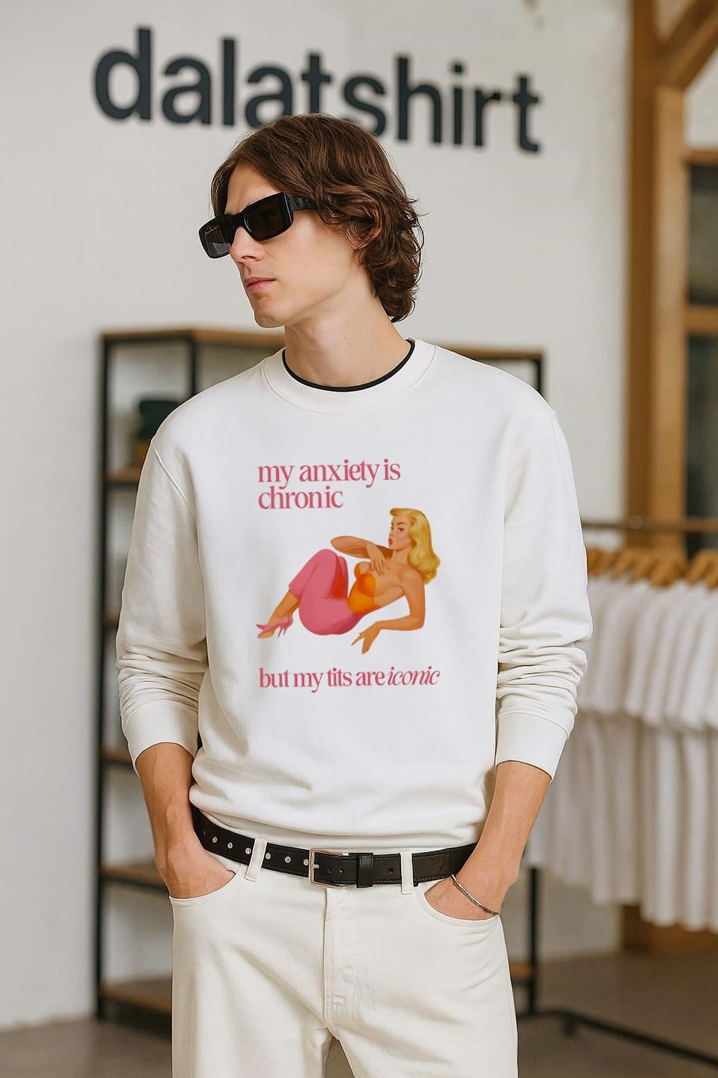 My Anxiety Is Chronic But My Tits Are Iconic shirt
