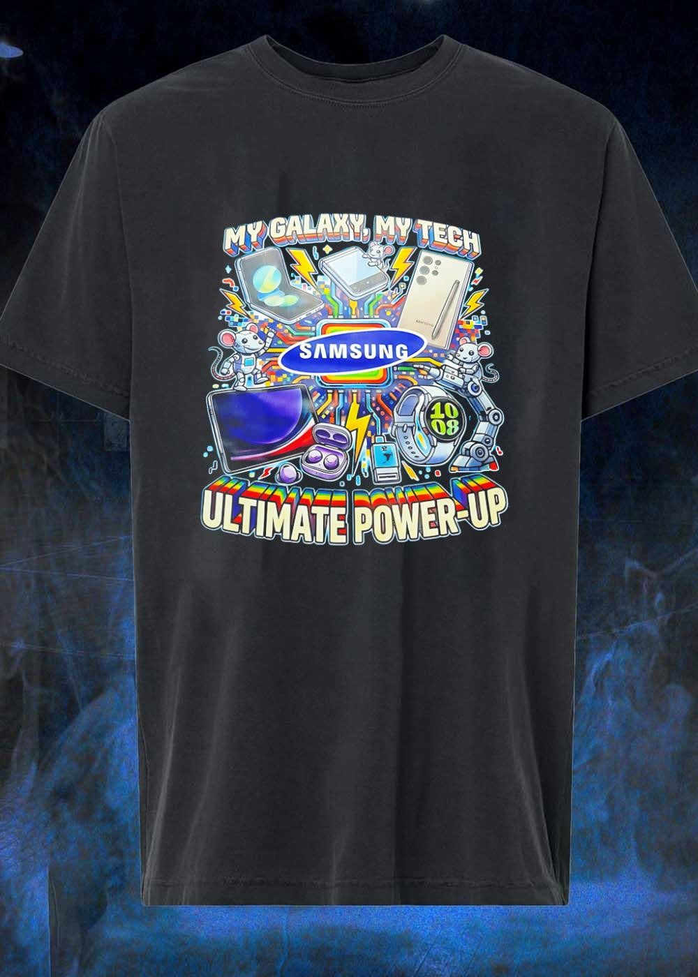 My Galaxy My Tech Ultimate Power-Up Samsung Robot Mouse Tech Devices T-Shirt