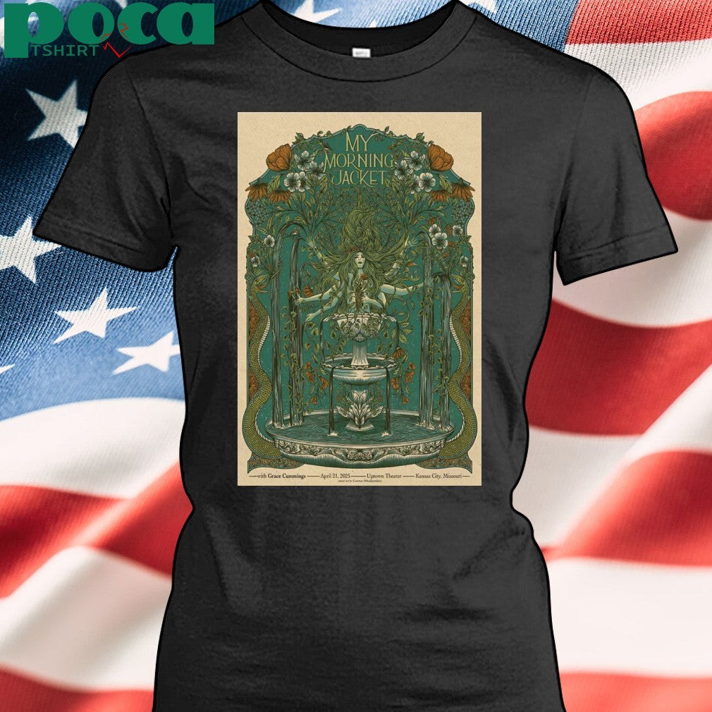 My Morning Jacket 04 21 2025 Uptown Theater Kansas City, MO Concert Poster shirt