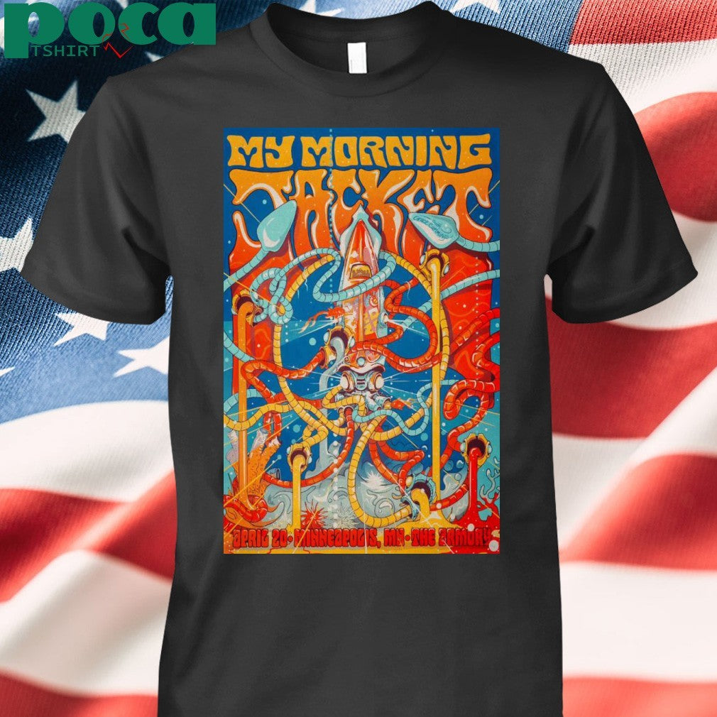 My Morning Jacket The Armory Apr 20 2025 Minneapolis, MN Show Poster shirt