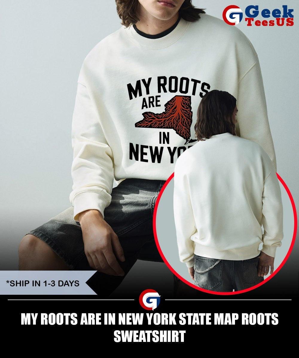 My Roots Are in New York State Map Roots shirt
