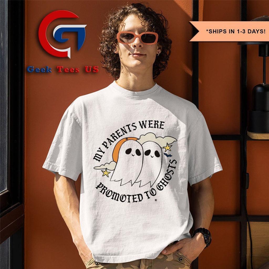 My parents were promoted to ghosts Halloween shirt