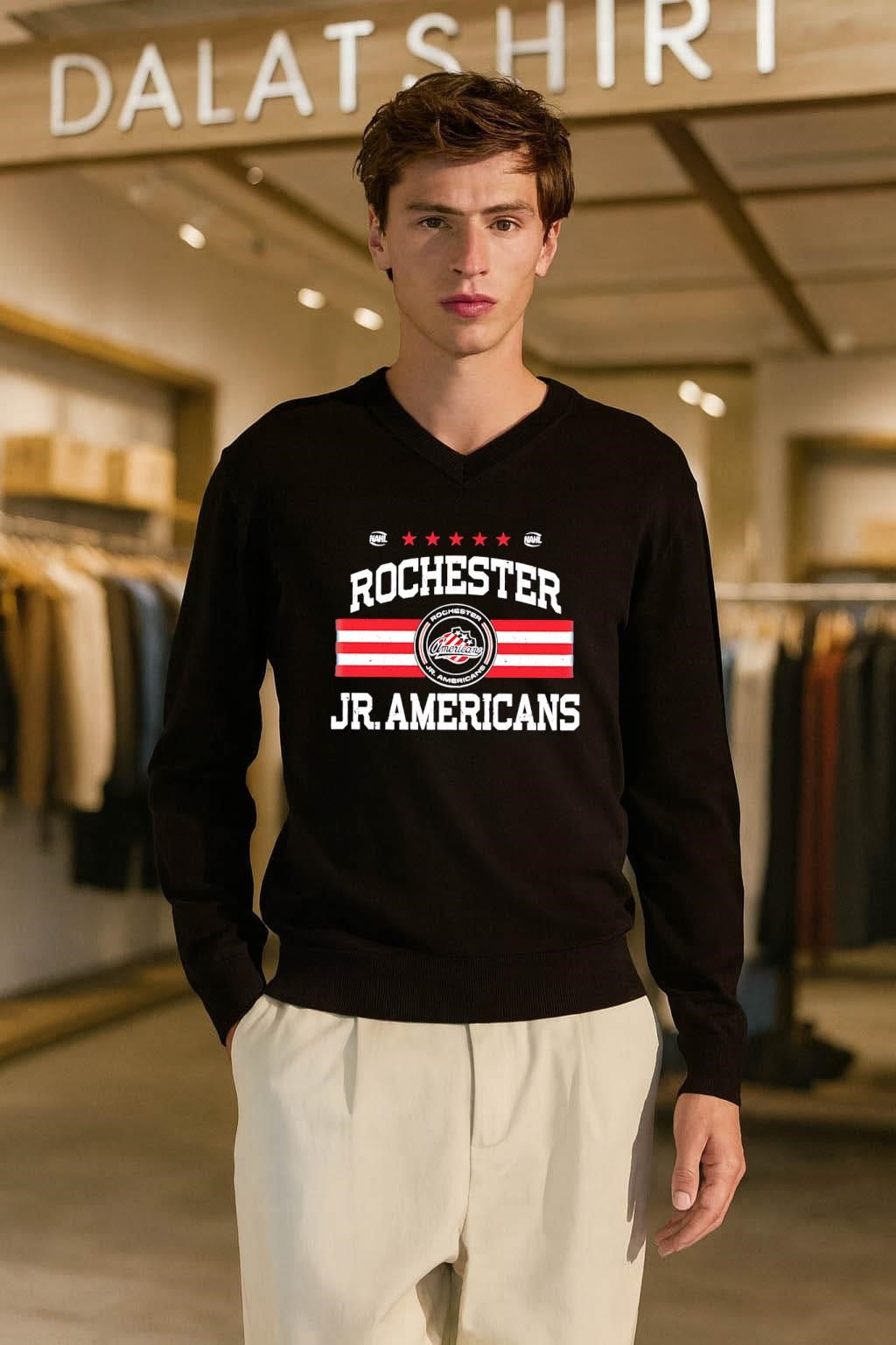 NAHL Rochester Americans Jr. Americans Hockey Logo shirt