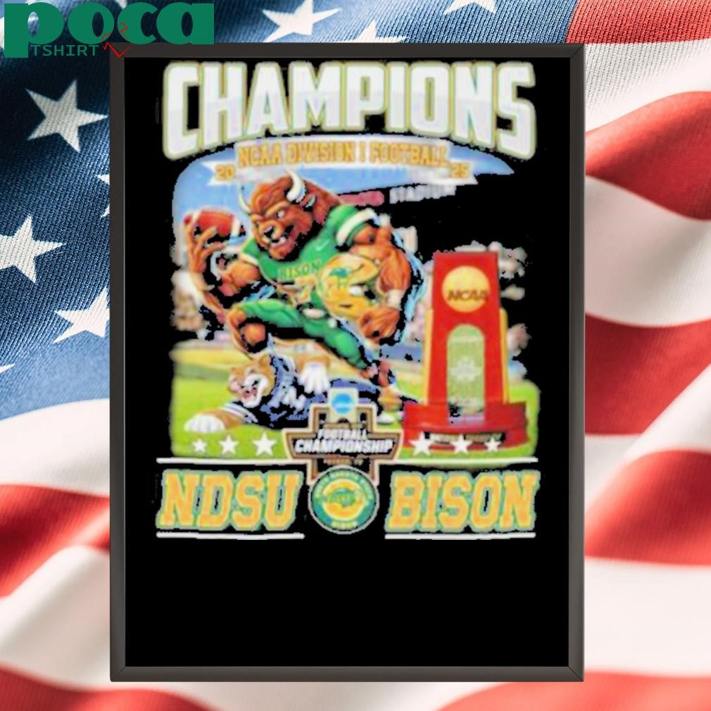 NCAA Division Football Champions North Dakota State Bison T Shirt