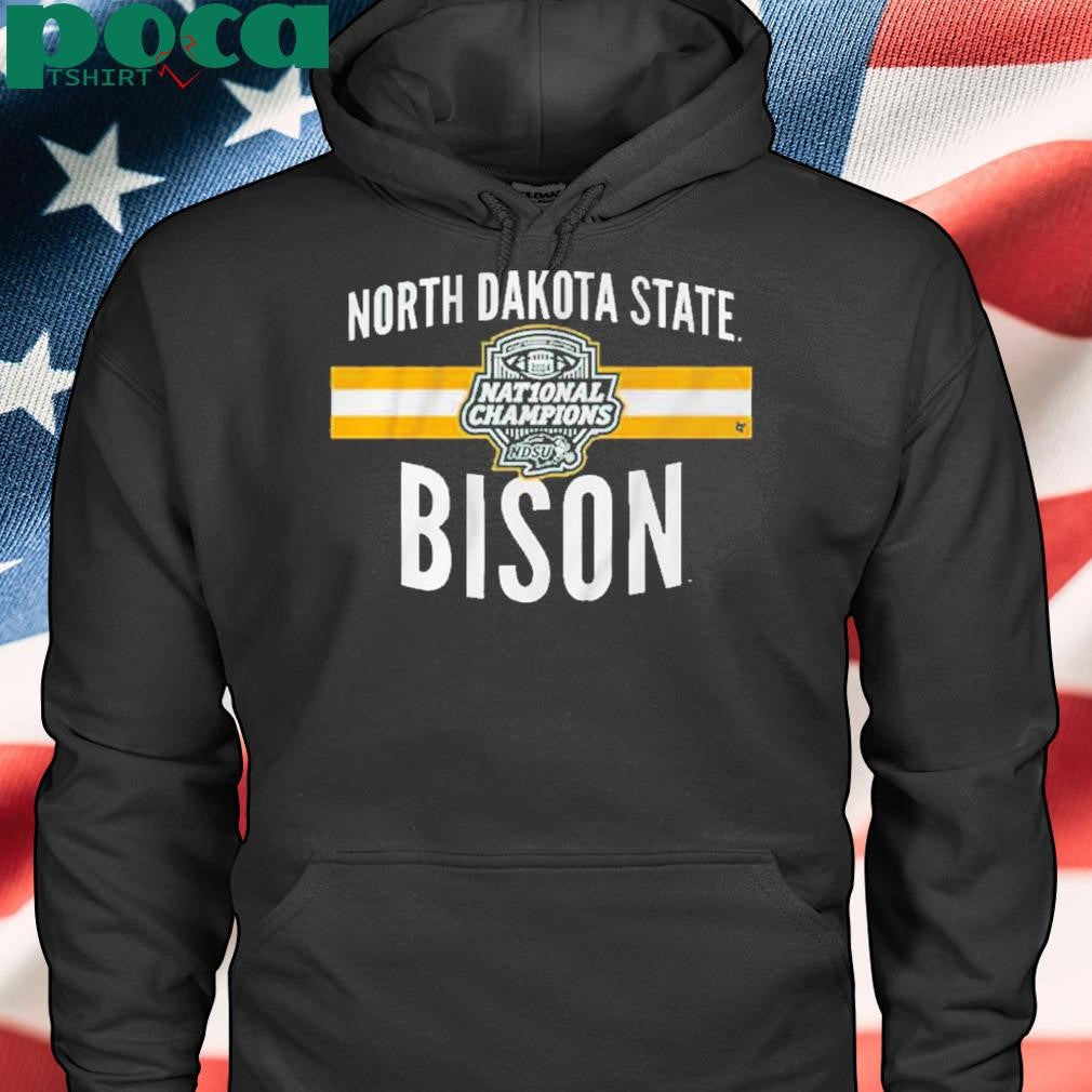 NDSU FOOTBALL 2024 FCS NATIONAL CHAMPS LOGO STRIPE SHIRT
