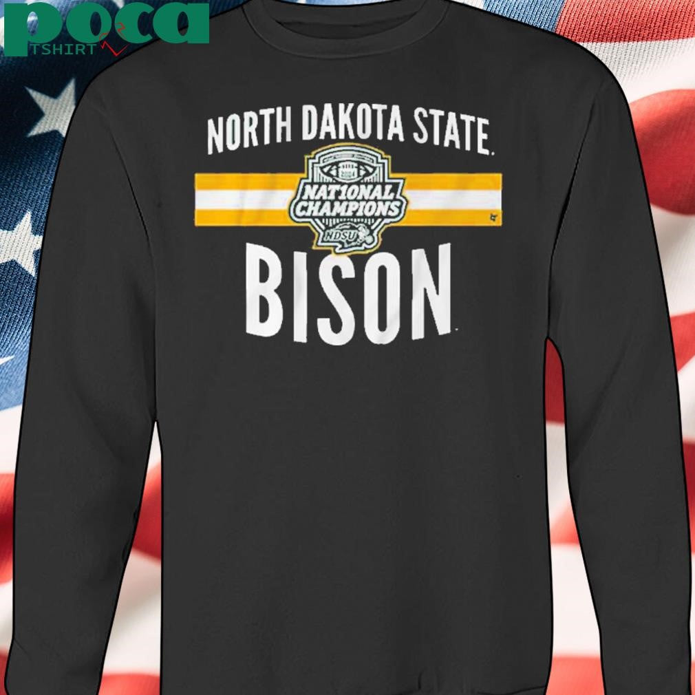 NDSU FOOTBALL 2024 FCS NATIONAL CHAMPS LOGO STRIPE SHIRT