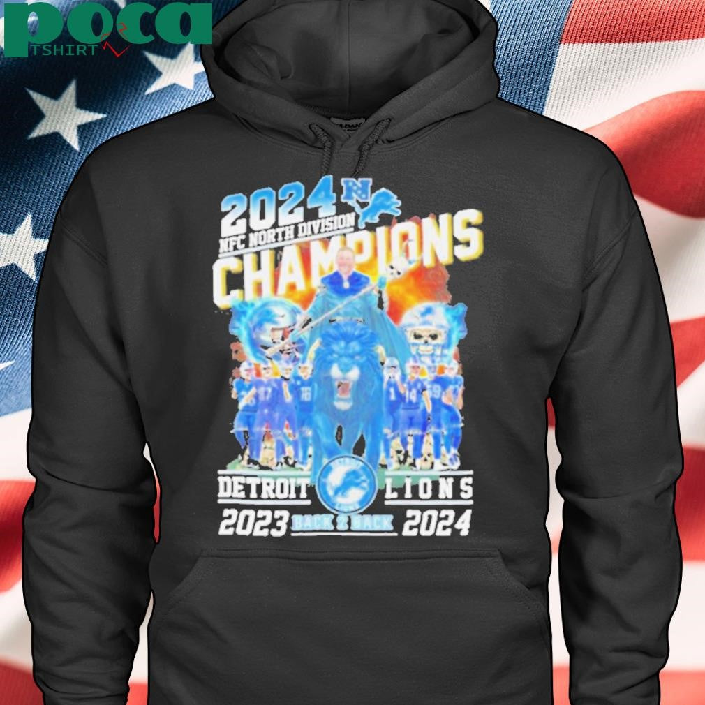 NFC North Division Champions Detroit Lions Back To Back 2023 2024 shirt