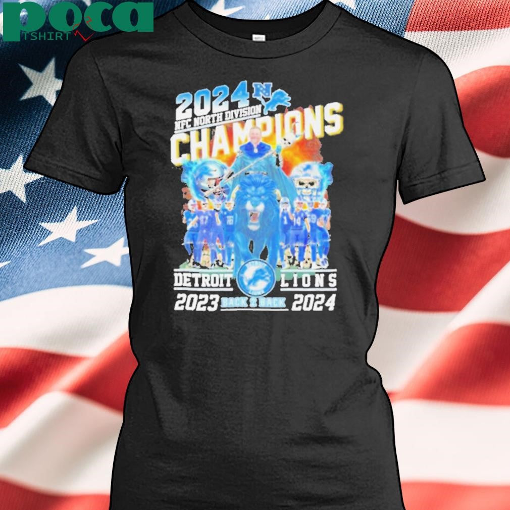 NFC North Division Champions Detroit Lions Back To Back 2023 2024 shirt
