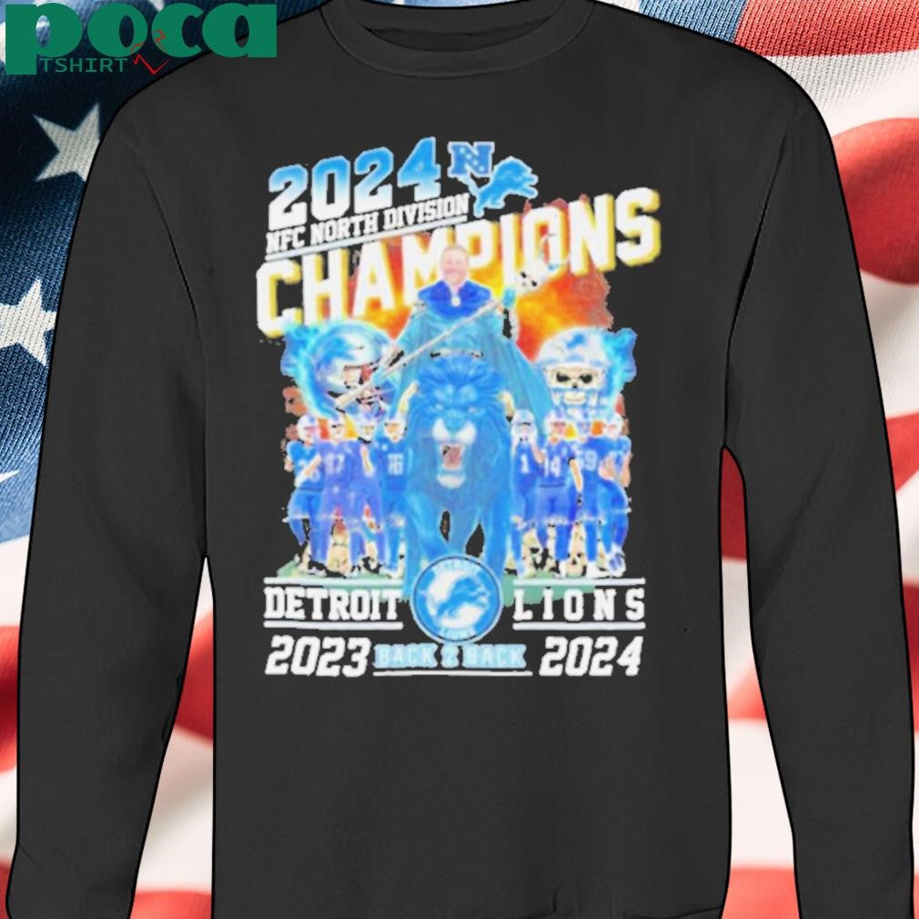 NFC North Division Champions Detroit Lions Back To Back 2023 2024 shirt