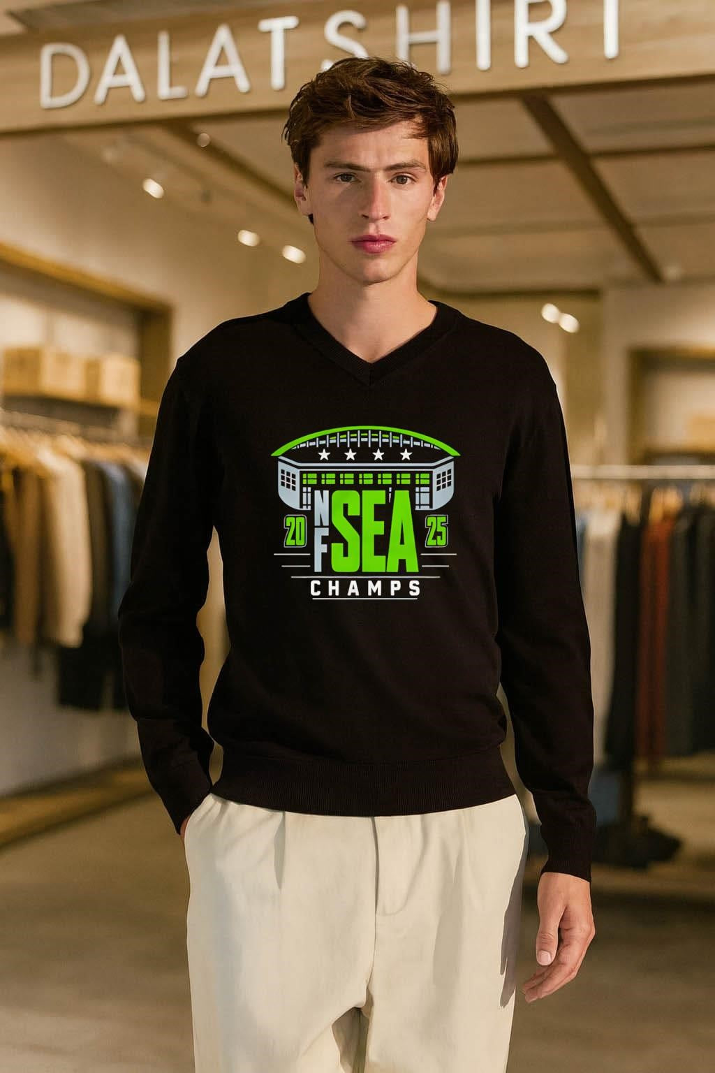 NFC West SEA Seattle 2025 Champions Stadium Stars Sports shirt