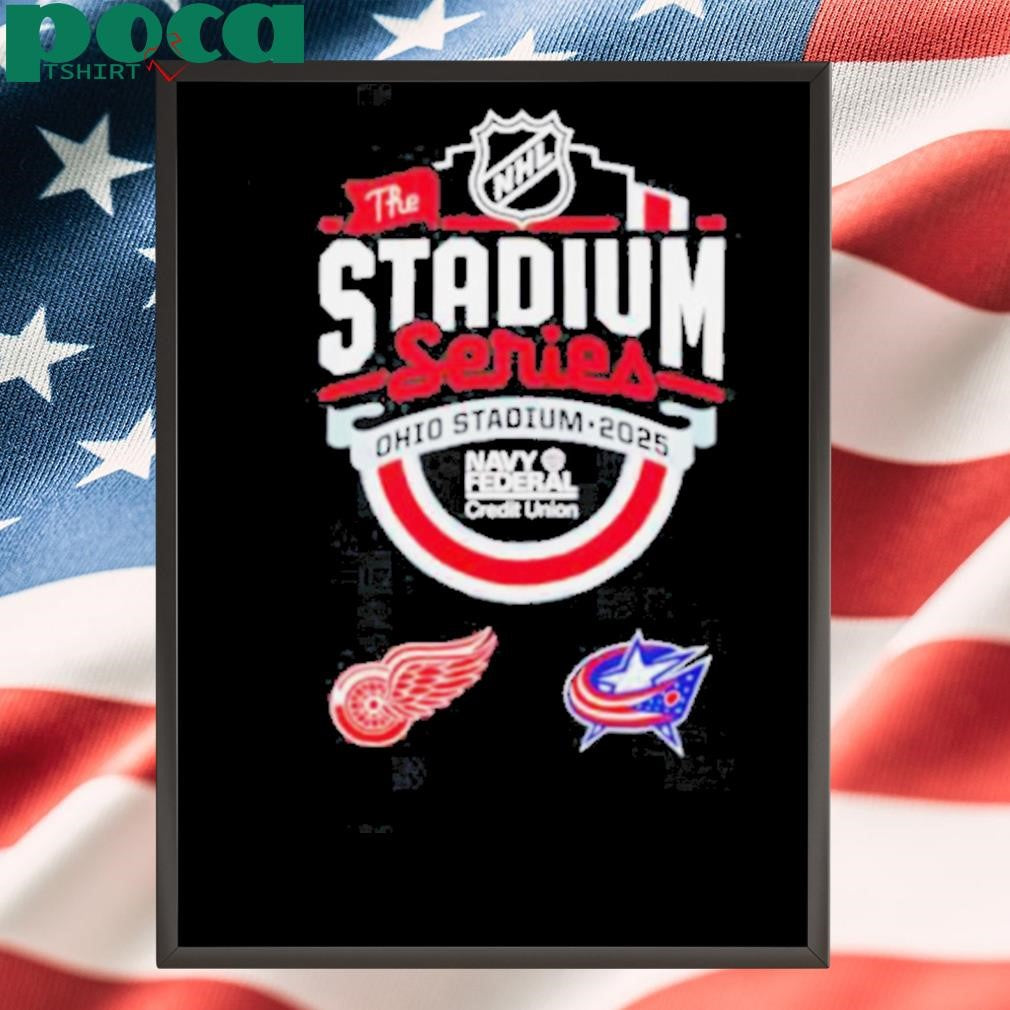 NHL the Stadium Series Detroit Red Wings vs Columbus Blue Jackets 2025 shirt