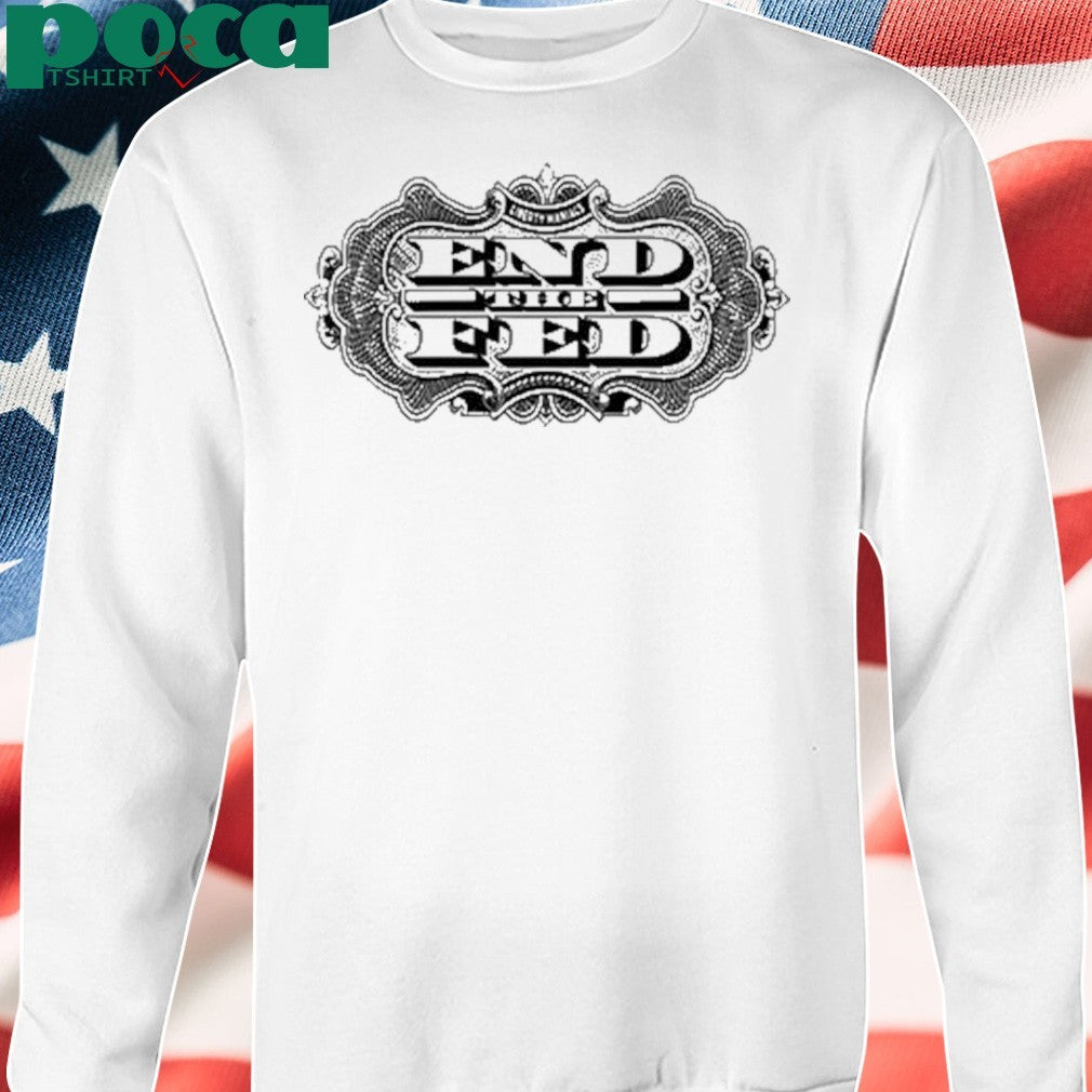 Natalie F Danelishen Wearing Liberty Maniacs End The Fed Shirt