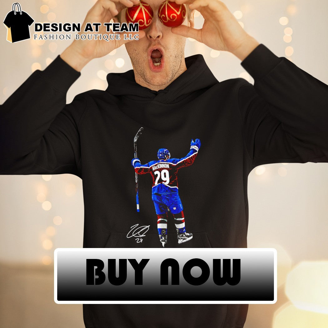 Nathan Mackinnon Colorado Avalanche Hockey NHL Closeout signature shirt
