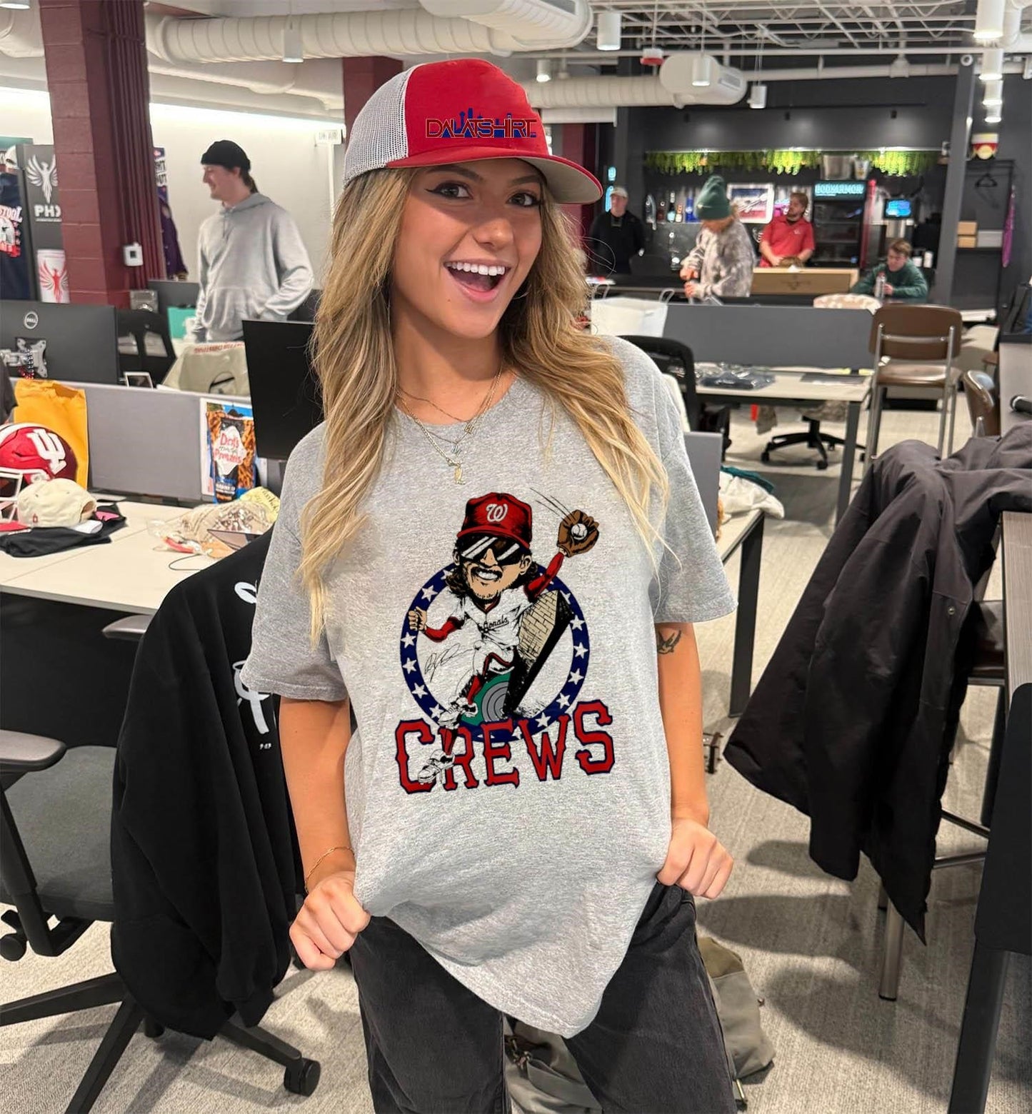 Nationals Dylan Crews Signature MLB cartoon shirt