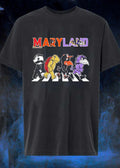 Natty Boh, Testudo, Oriole, and Raven Walking across Abbey Road Maryland Shirt