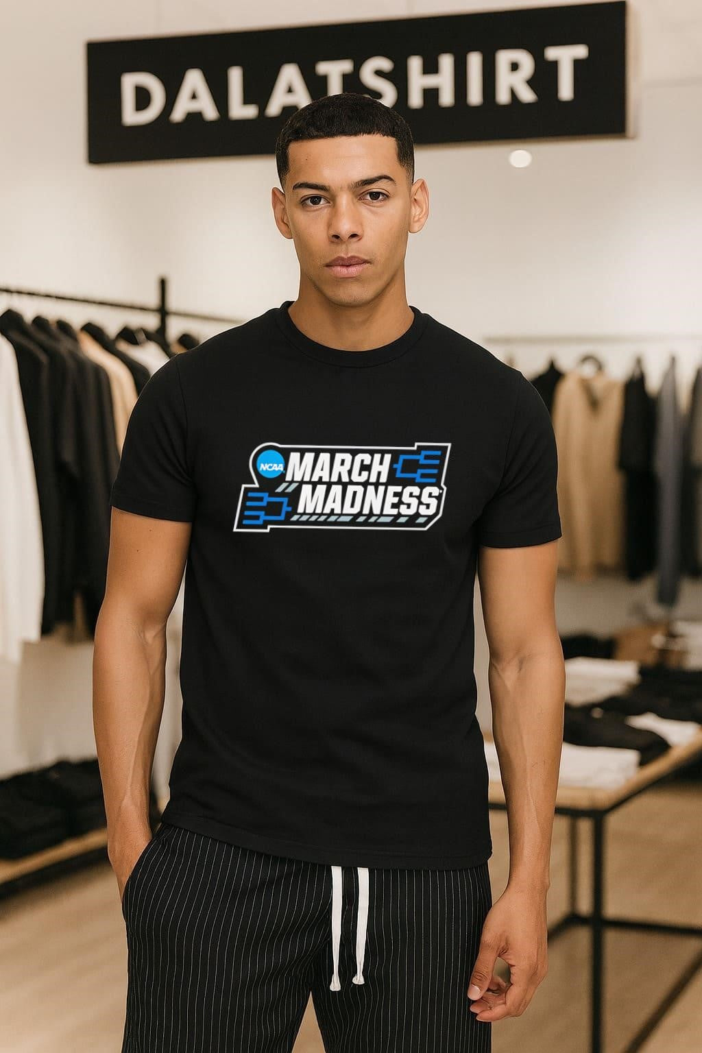 Ncaa March Madness basketball tournament logo bracket graphic shirt
