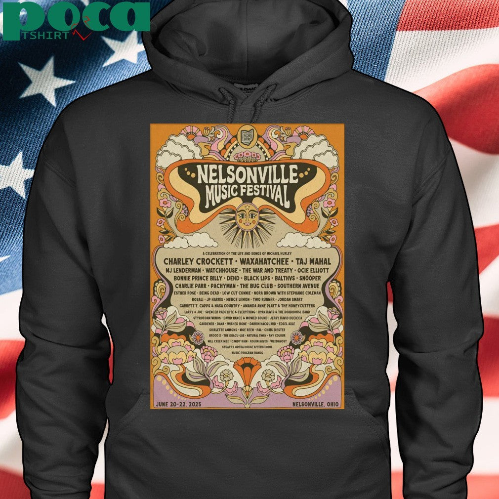 Nelsonville Music Festival Jun 20-22 2025 Nelsonville OH Poster shirt