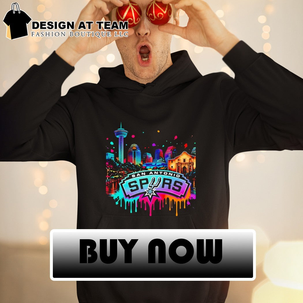 Neon City Skyline San Antonio Spurs Basketball NBA Team 2026 shirt