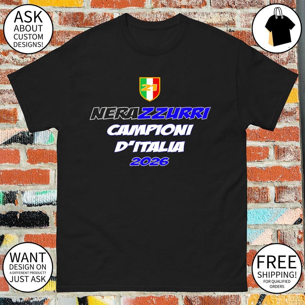 Nerazzurri Campioni D’Italia Internazionale Milan FC 2026 shirt