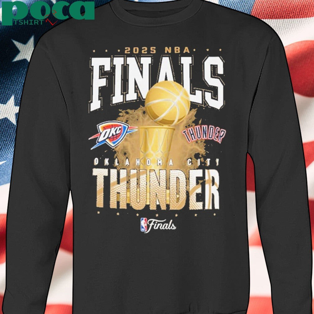 New Era Oklahoma City Thunder Black 2025 Finals Participant shirt