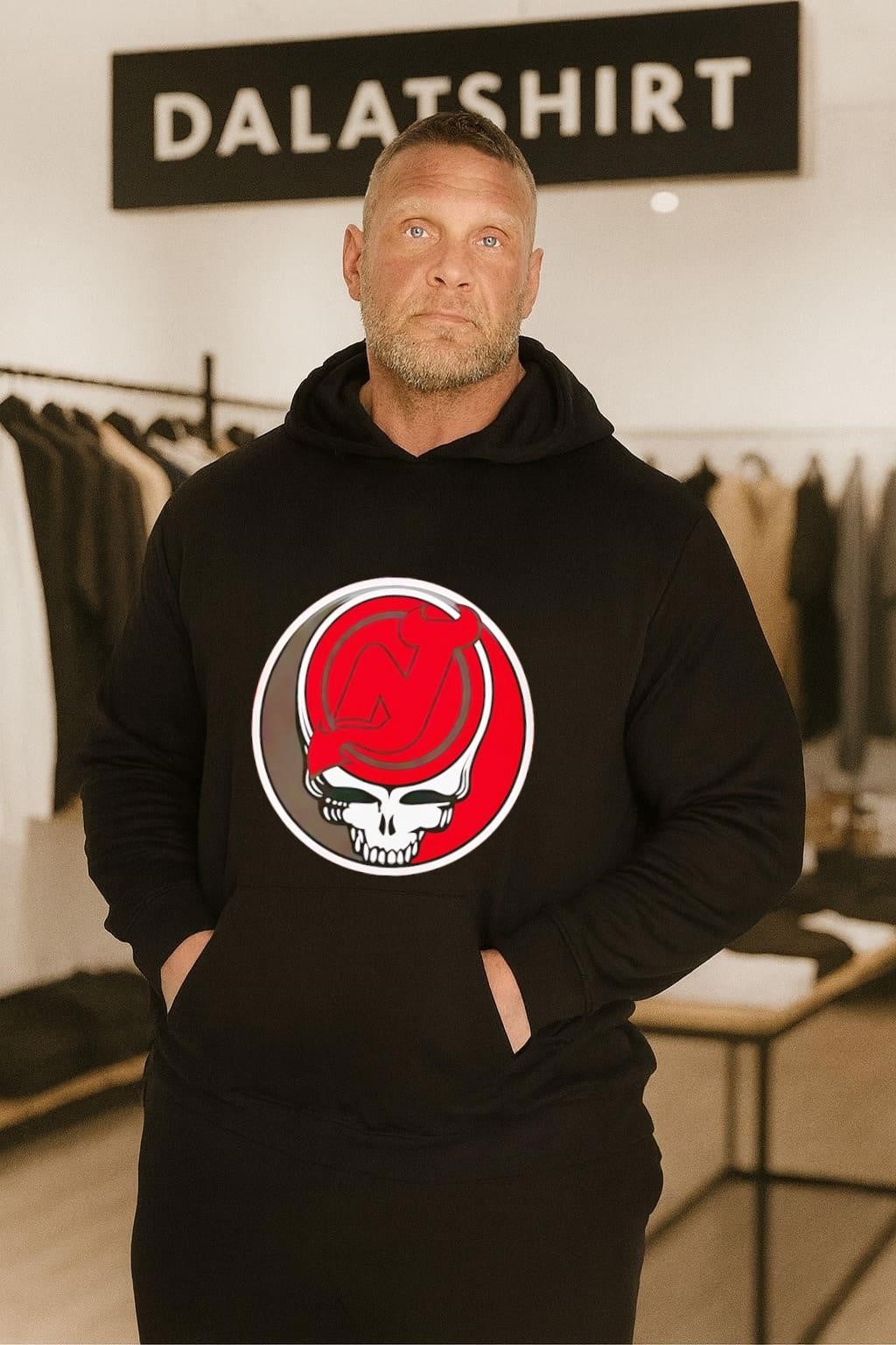 New Jersey Devils Grateful Dead Skull shirt