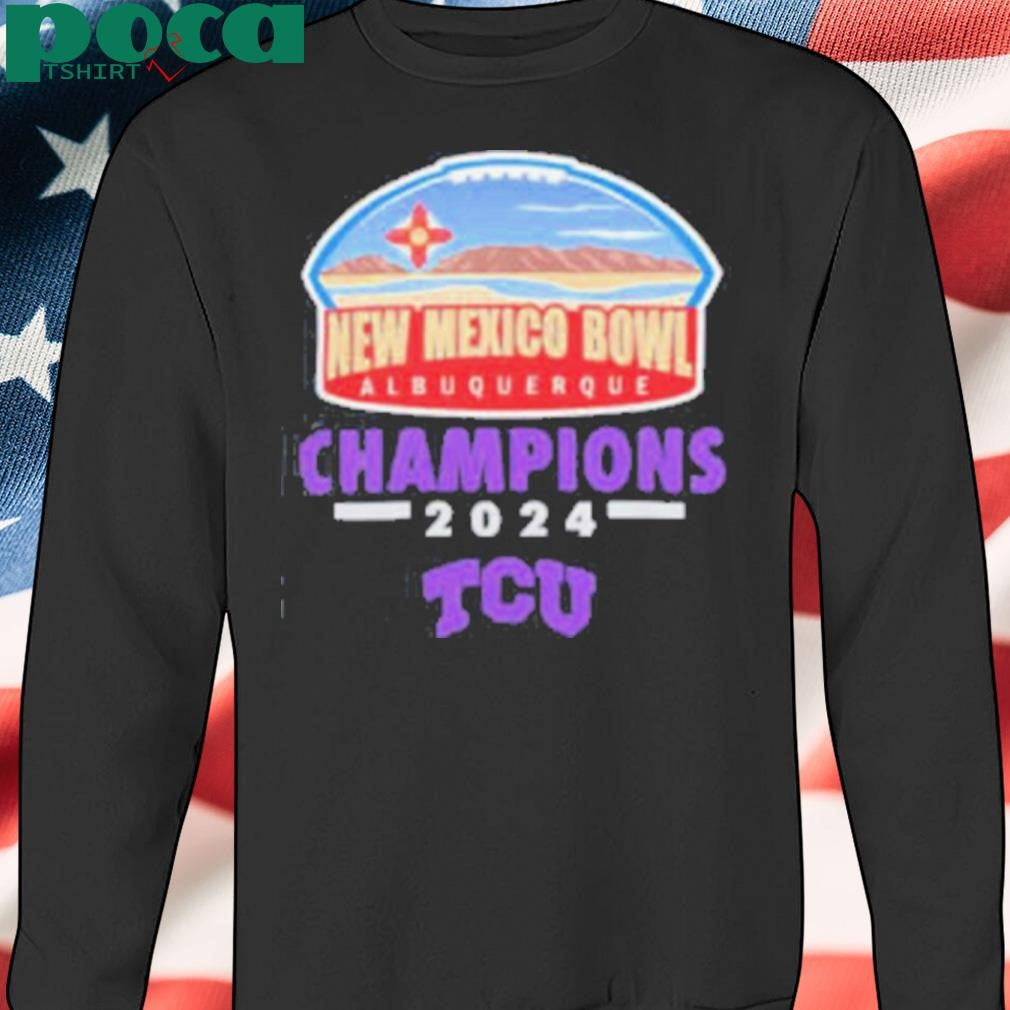 New Mexico Bowl Shop TCU Horned Frogs Football 2024 Isleta New Mexico Bowl Champions Shirt