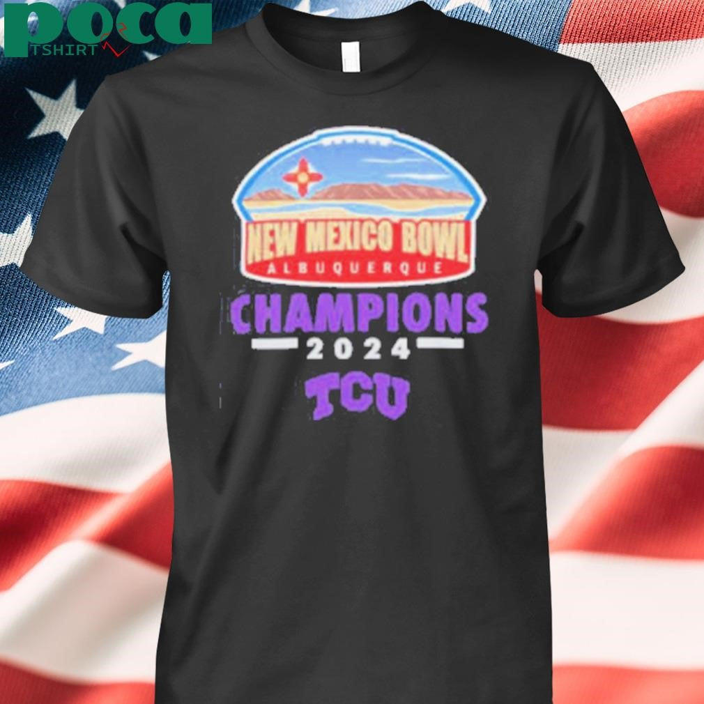 New Mexico Bowl Shop TCU Horned Frogs Football 2024 Isleta New Mexico Bowl Champions Shirt