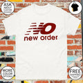 New Order band merch red logo apparel new order shirt