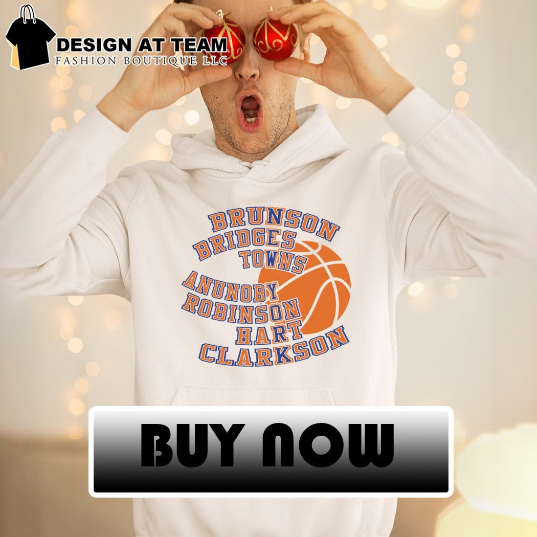 New York Basketball Players Brunson Bridges Towns Anunoby Robinson Hart Clarkson shirt