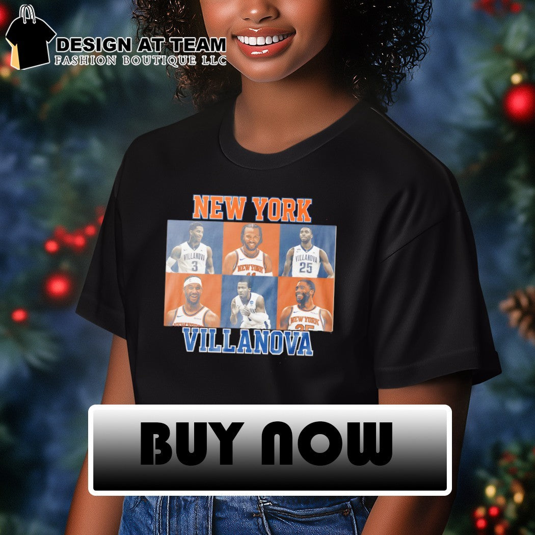 New York Basketball Villanova Knicks NBA graphic shirt