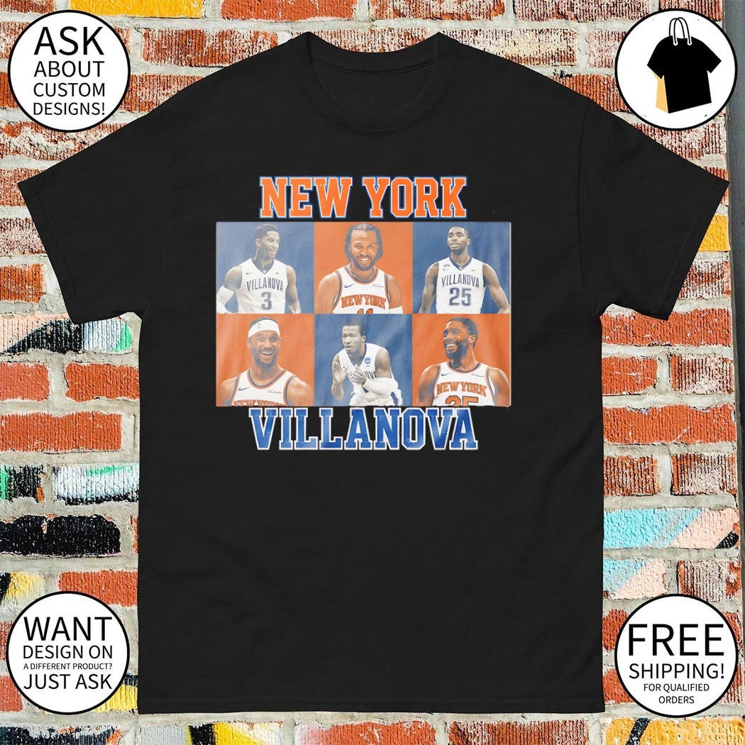 New York Basketball Villanova Knicks NBA graphic shirt