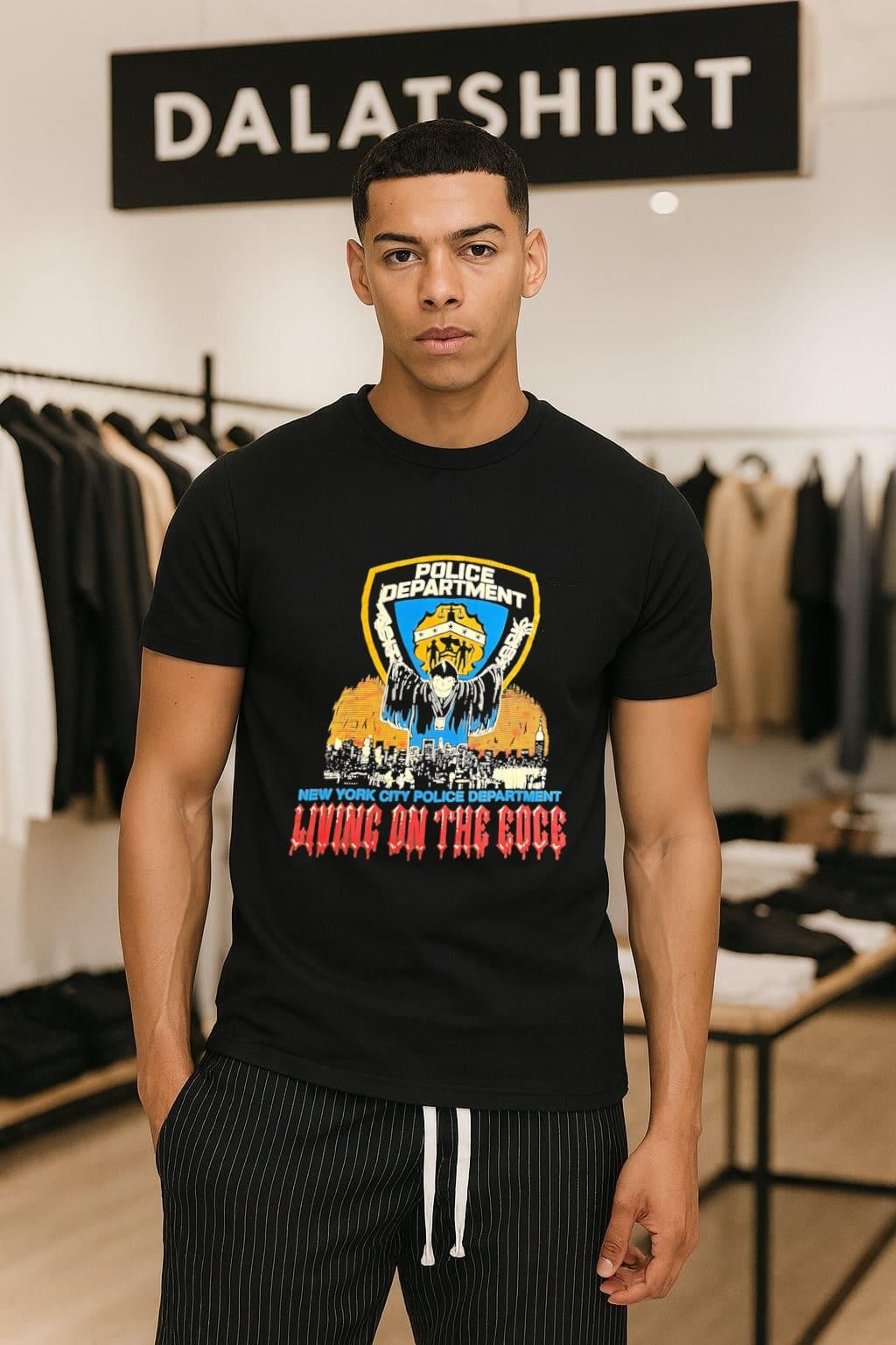 New York City Police Department Living on the Edge shirt
