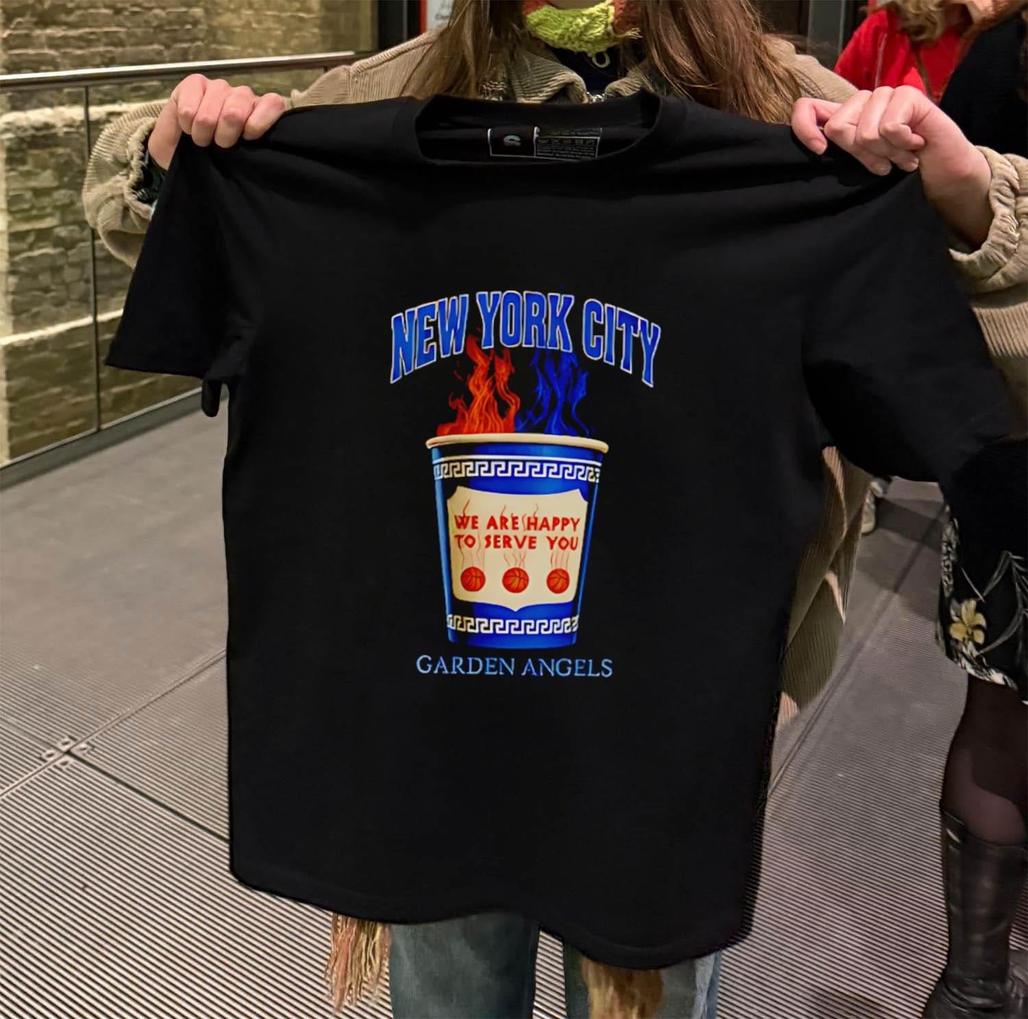 New York City We Are Happy To Serve You Garden Angels shirt