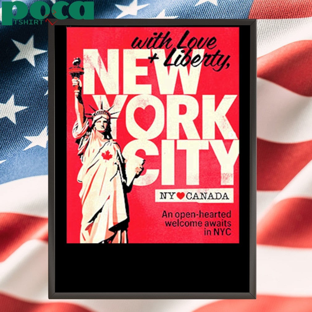 New York City With Love And Liberty An Open Hearted Welcome Awaits In NYC Unisex T-Shirt