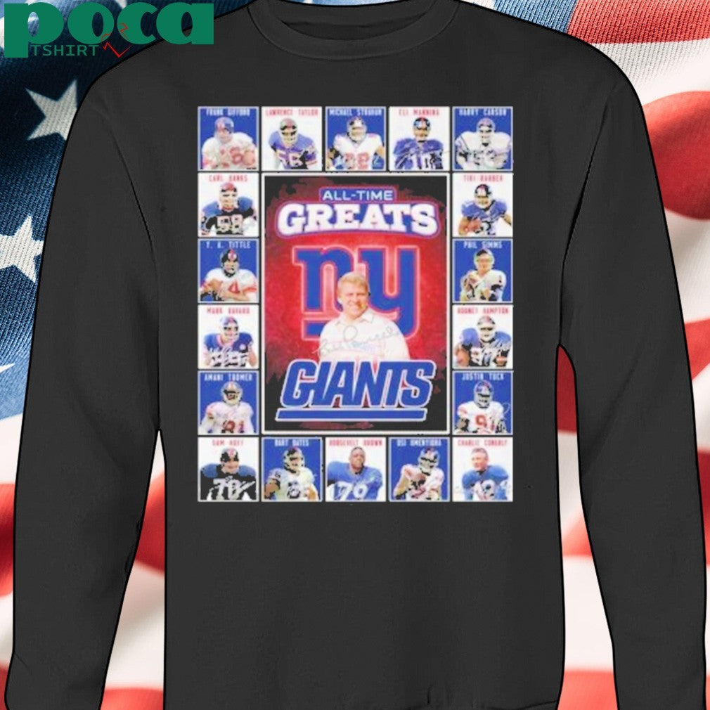 New York Giants All-Time Greats Of The Giants Football 2025 Shirt