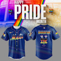 New York Mets Happy Pride Month Blue Jersey