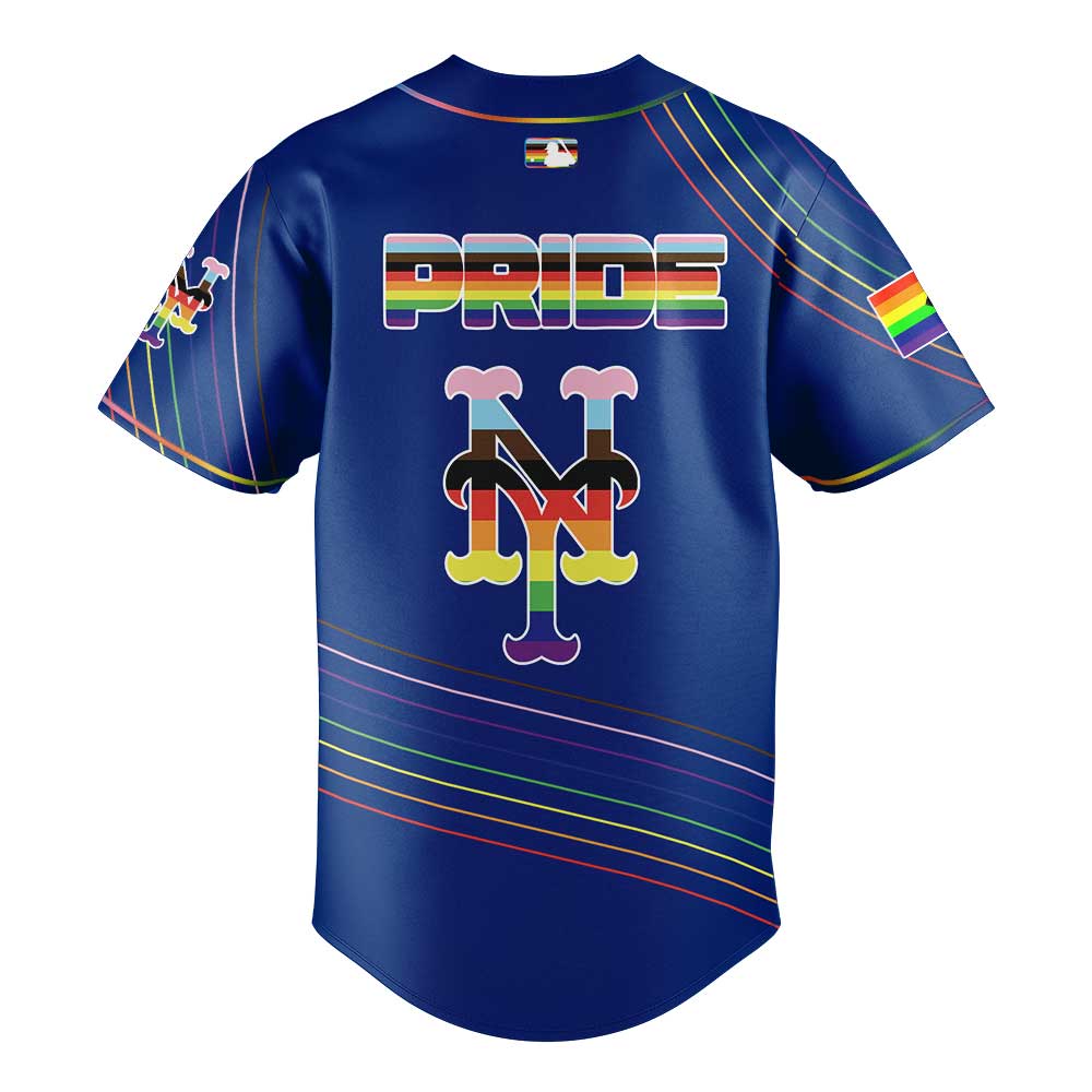 New York Mets Happy Pride Month Blue Jersey