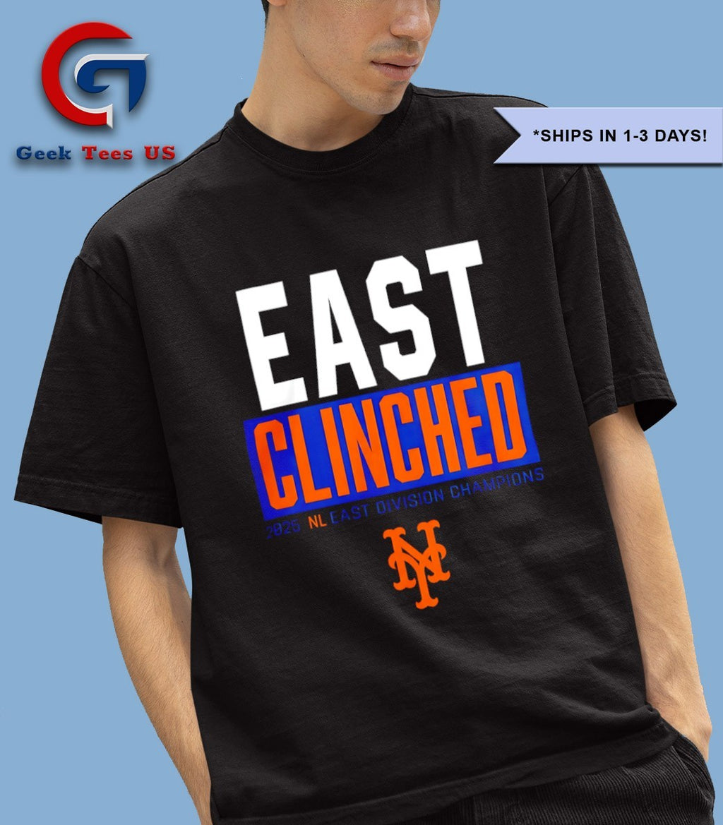 New York Mets Playoffs Clinched NL East Division Champions 2025 shirt