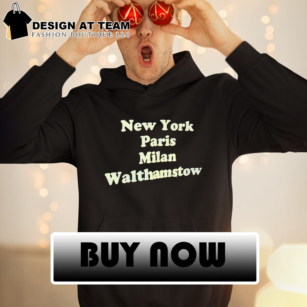 New York Paris Milan Walthamstow shirt