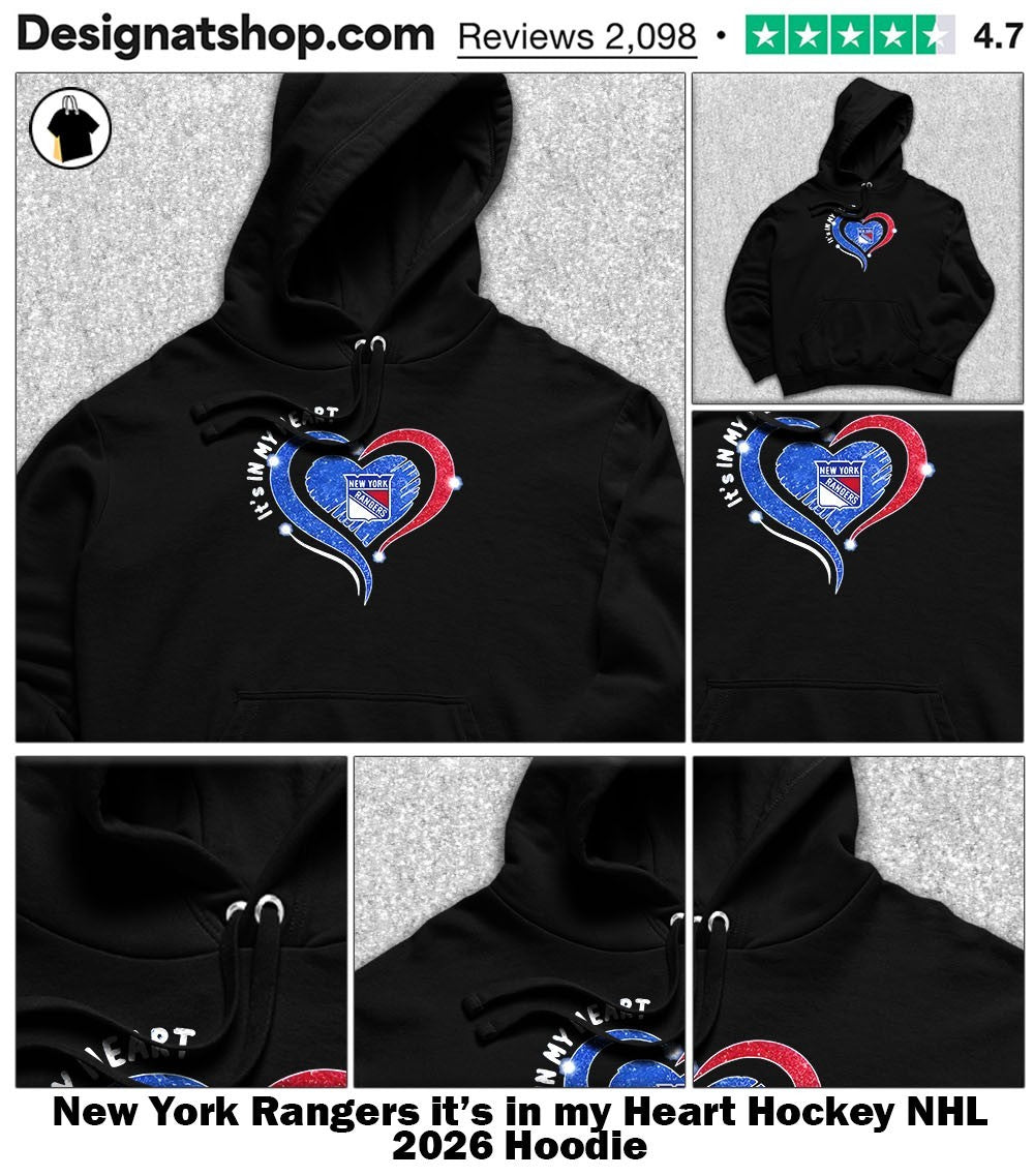 New York Rangers it’s in my Heart Hockey NHL 2026 shirt