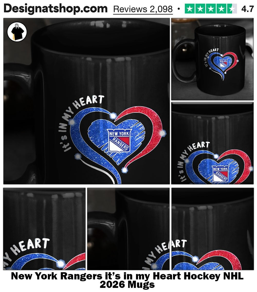 New York Rangers it’s in my Heart Hockey NHL 2026 shirt