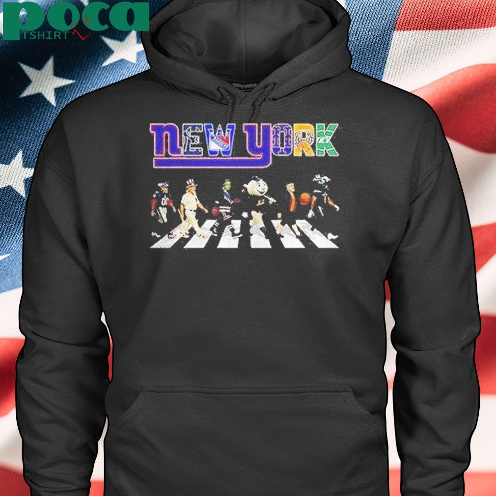 New York Sports Teams Mascot Abbey Road Shirt