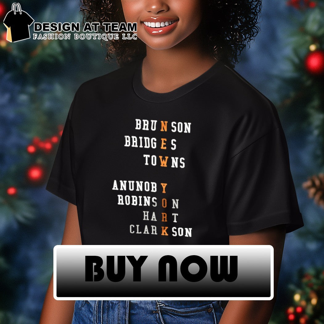 New York Squad Jalen Brunson Hart Robinson NY Basketball Fan Apparel shirt