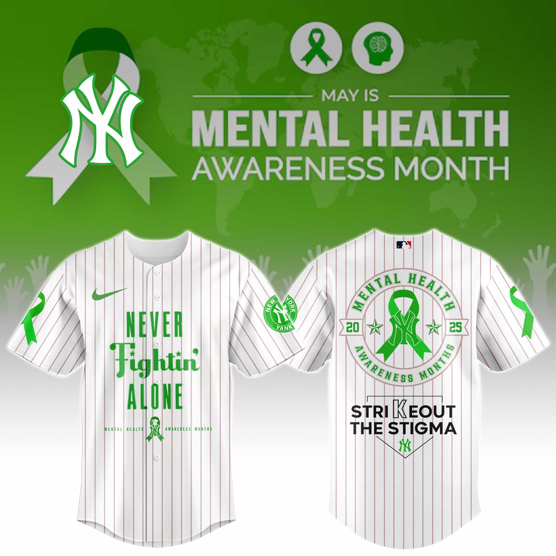 New York Yankees Mental Health Awareness Week Jersey